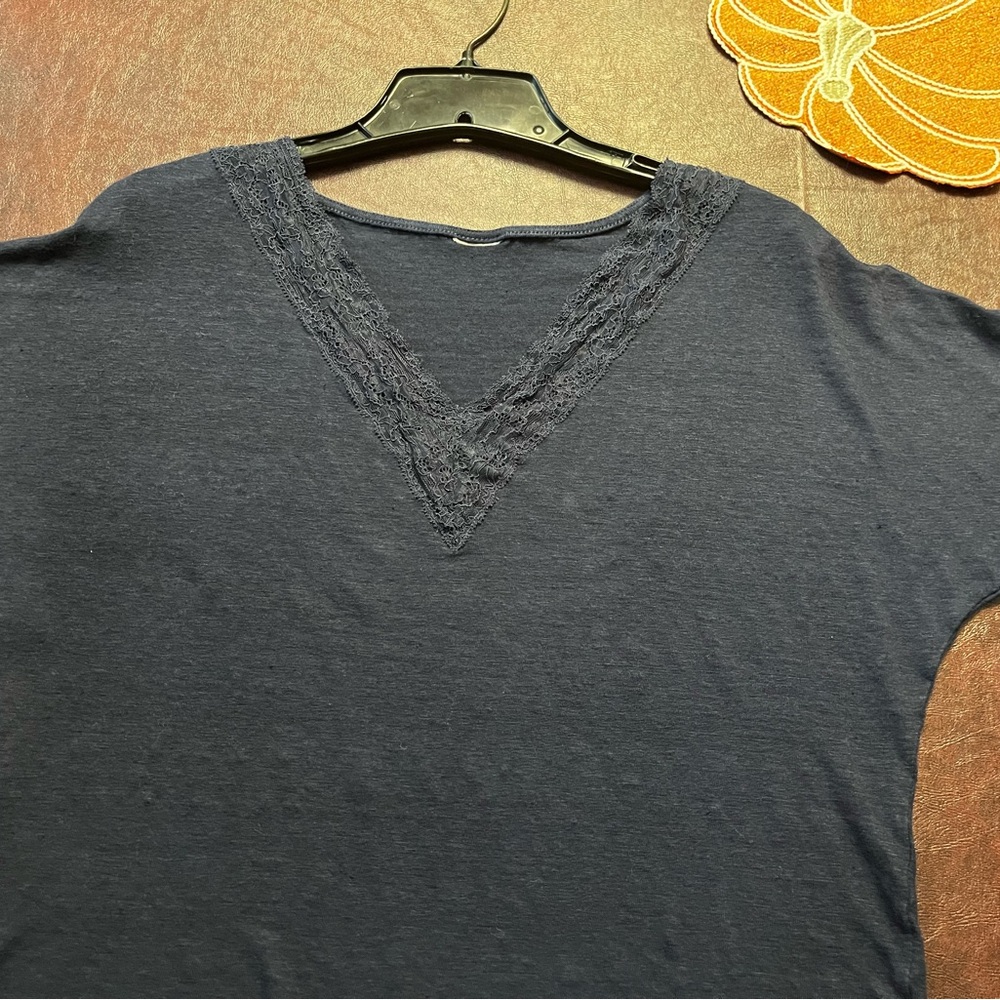 Classic navy V-Neck Women's Tee